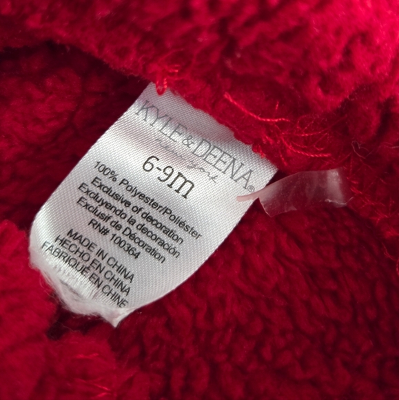 Christmas Santa sweat suit, baby. 6-9M - Picture 3 of 4